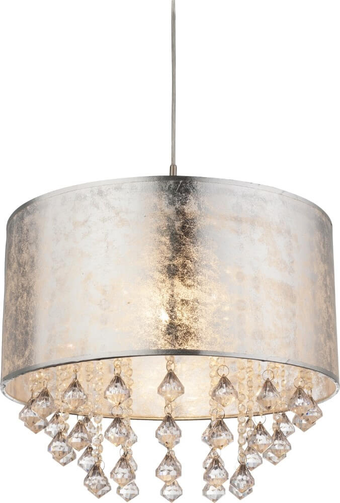 Globo Zilveren hanglamp Amy I Ø 40cm - 15188H3
