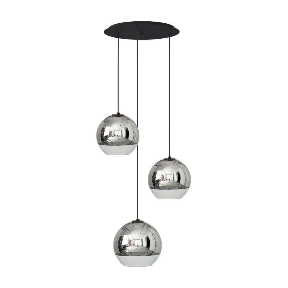 Lyora 3-lichts bol hanglampGlobe Plus verchroomd - 7607