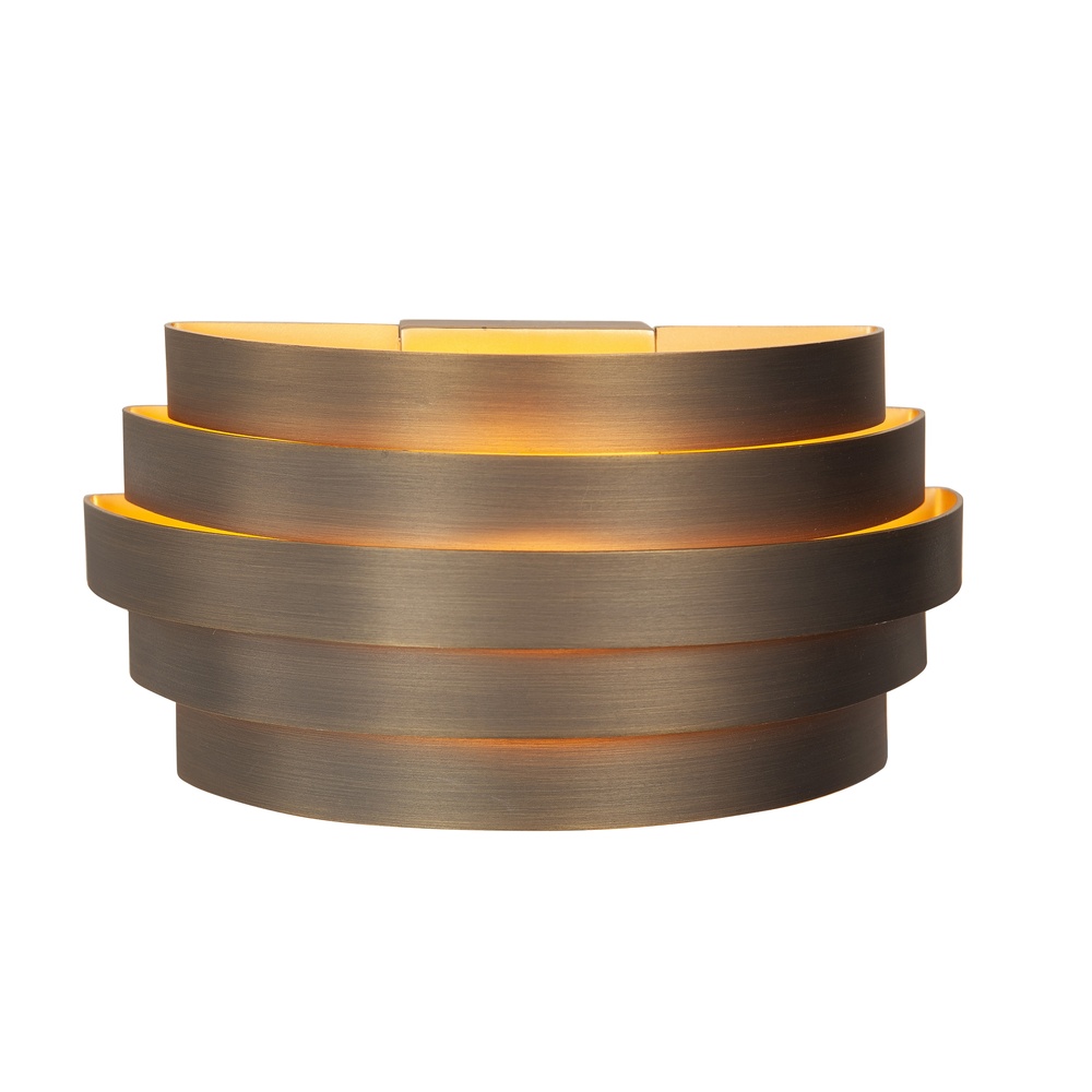 Highlight Design wandlamp Scudo koper brons met goud 25cm - W3641.32