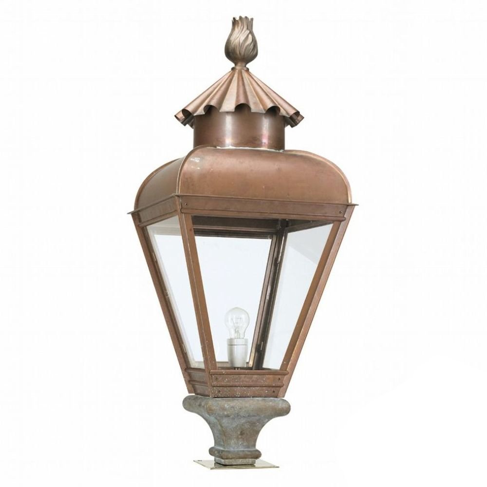 KS Verlichting Koperen lantaarnlamp Jan vd Heijden 100cm koperbruin - 1447