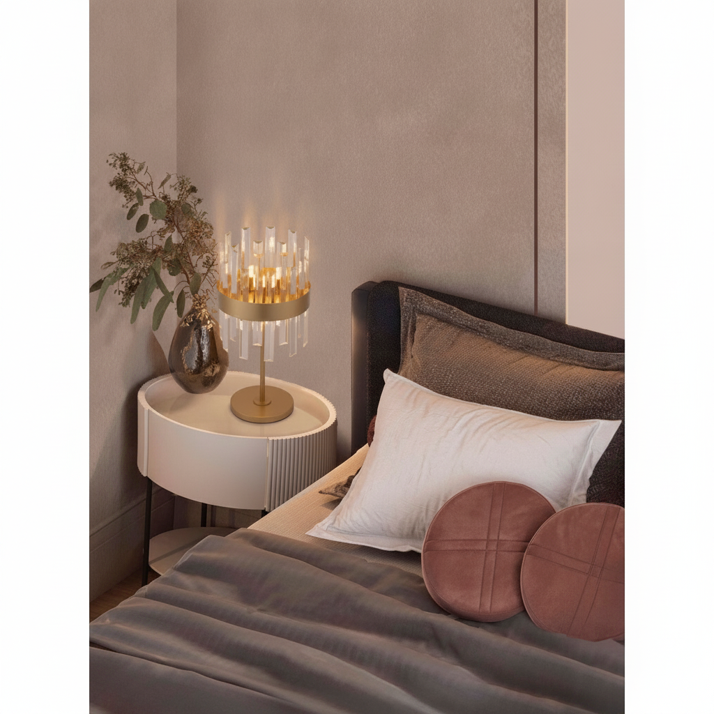 Lyora Gouden tafellampCrown Ø 25cm - 9695122