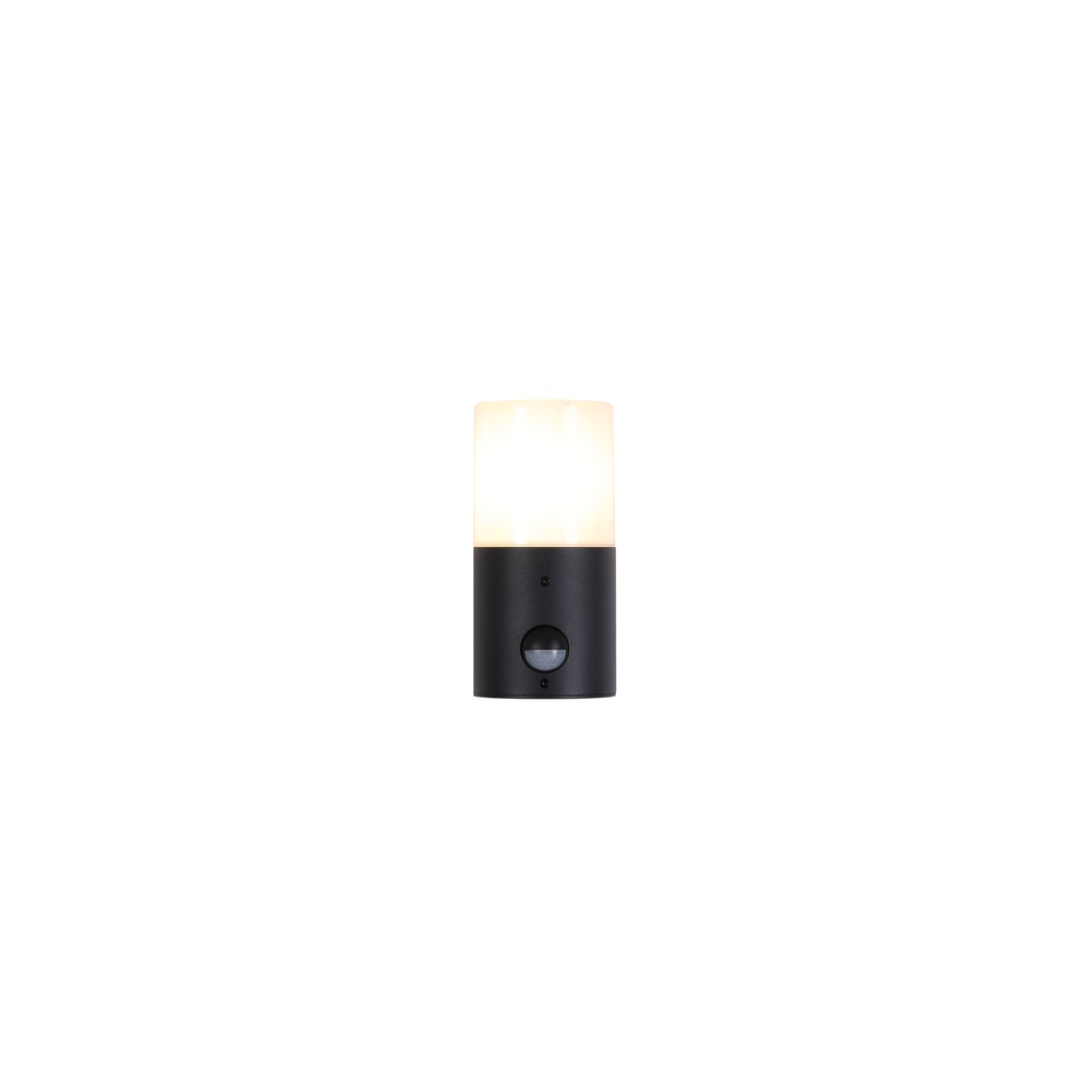 Searchlight WandlampColorado enkel zwart met sensor - 39220BK-PIR
