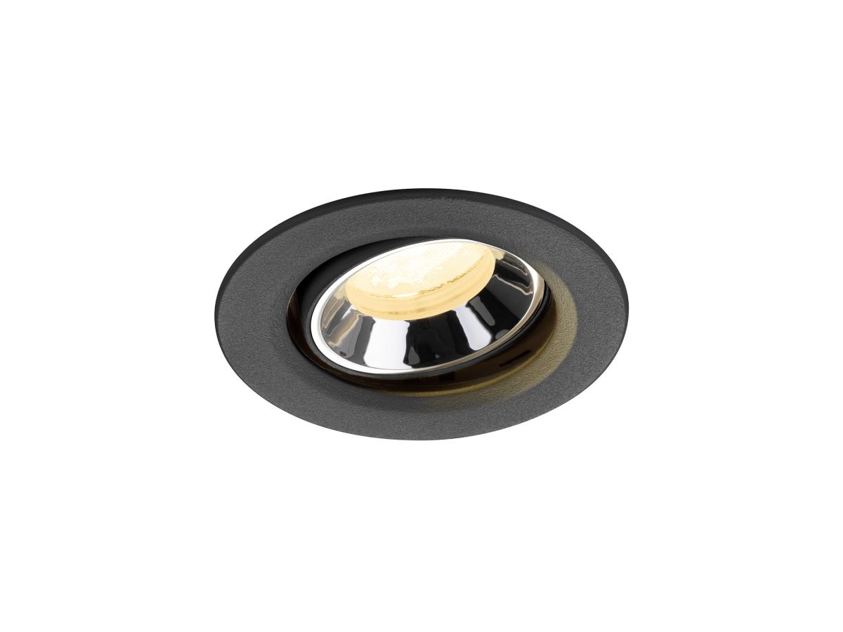 SLV InbouwspotNuminos Move XS zwart/chroom 3000K - 40gr - 1009348