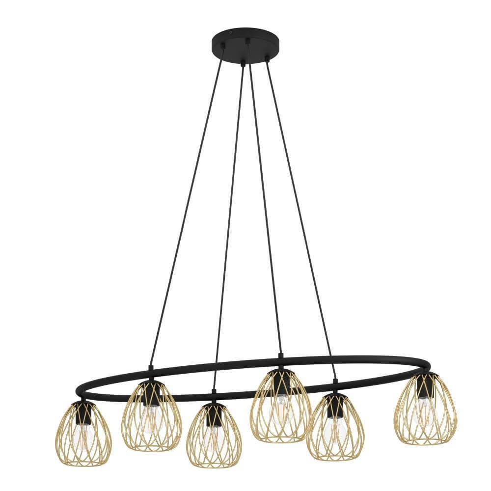 Stars of Light Eetkamer draad hanglampJazminia 1 6-lichts - 390092