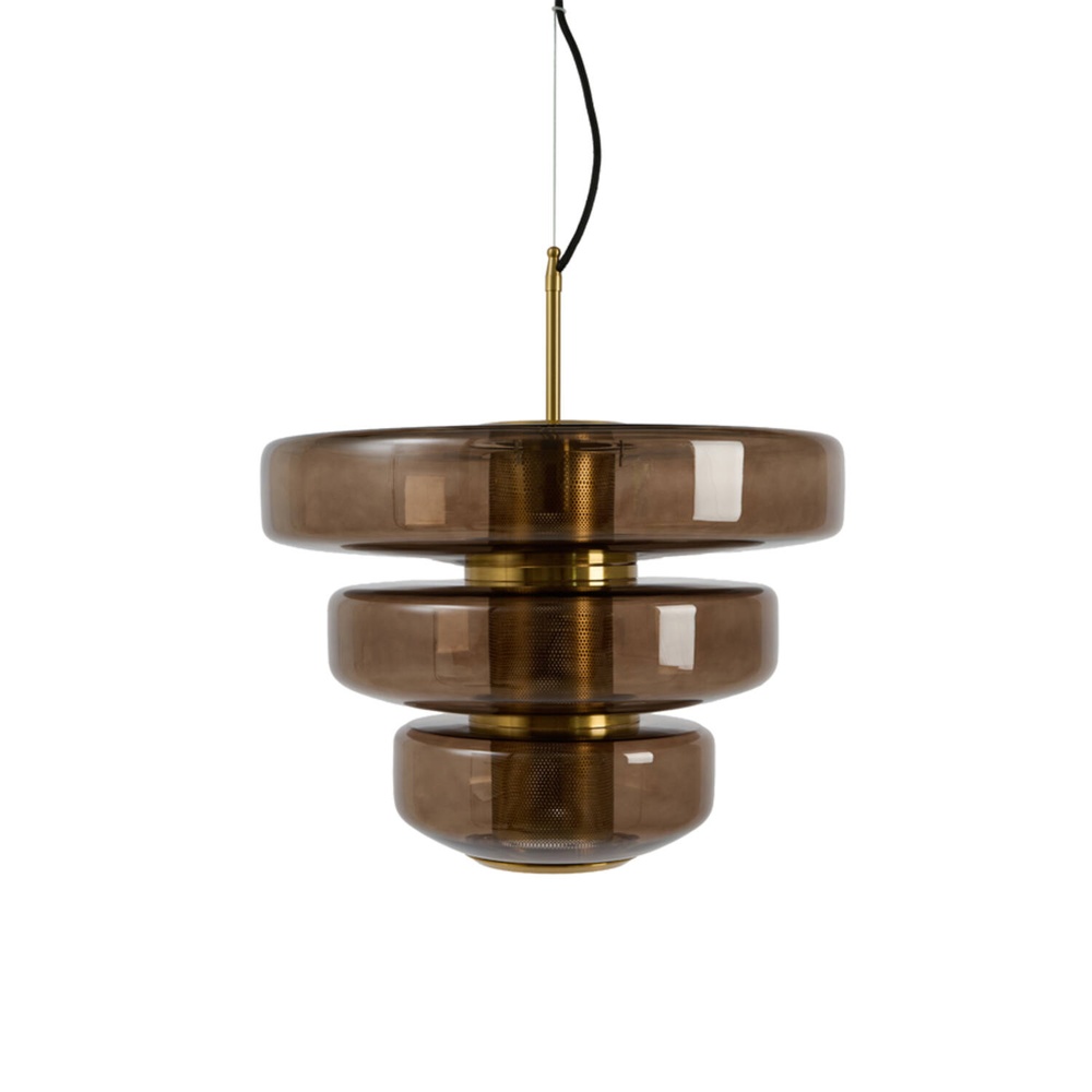 Light & Living Unieke hanglamp Meyara Ø 40cm bruin - 2999764