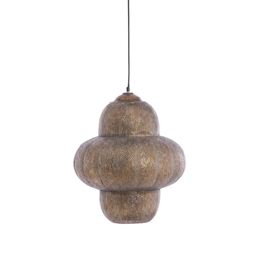 Light & Living Tiffany hanglamp Ryota bruin Ø 42cm - 2992985