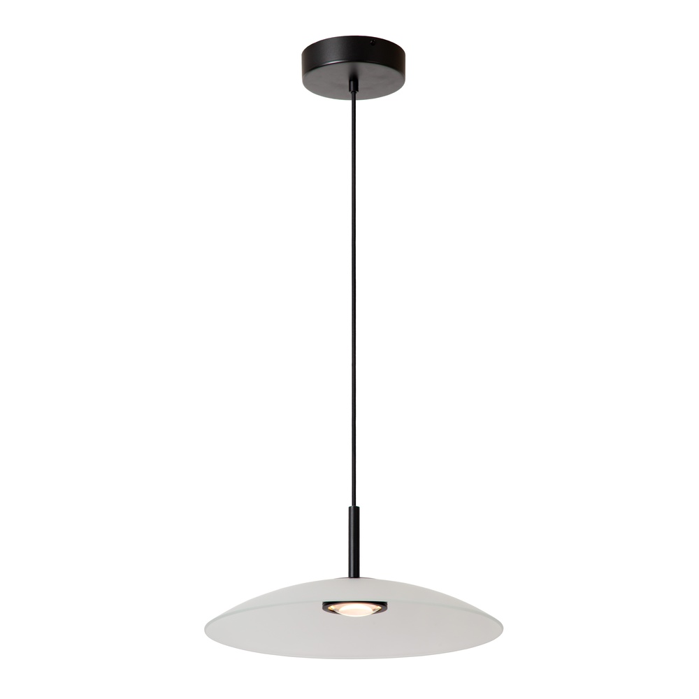 Premium by Lucide Strakke hanglampMenga Ø 40cm wit glas - 25417/10/61