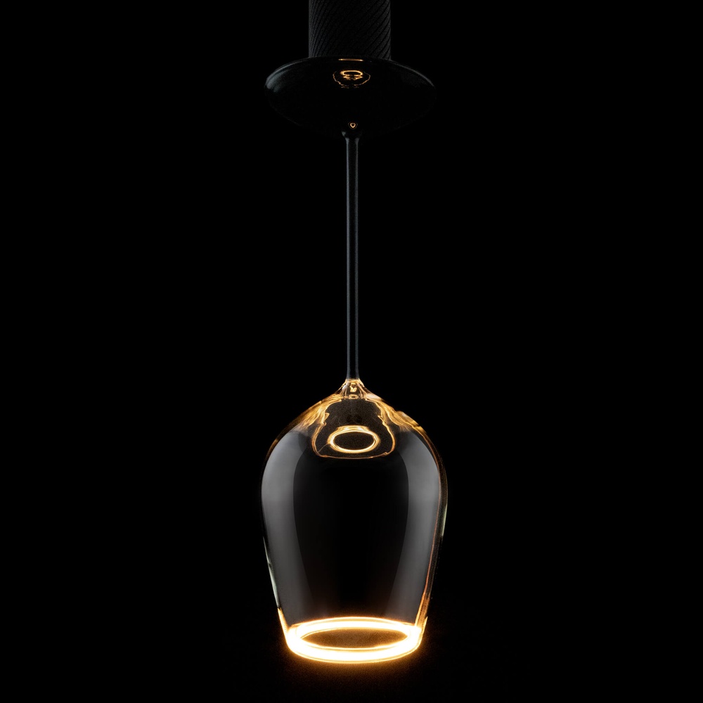 Segula Wijnglas lichtbronFloating helder - 5W - E27 - 500lm - 2200K - Ø 12cm - SG-55464