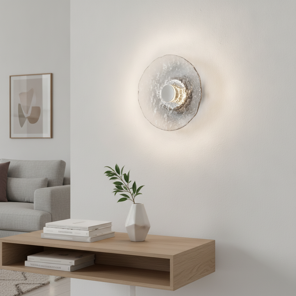Lyora WandlampDelion chroom met glas - 9236464