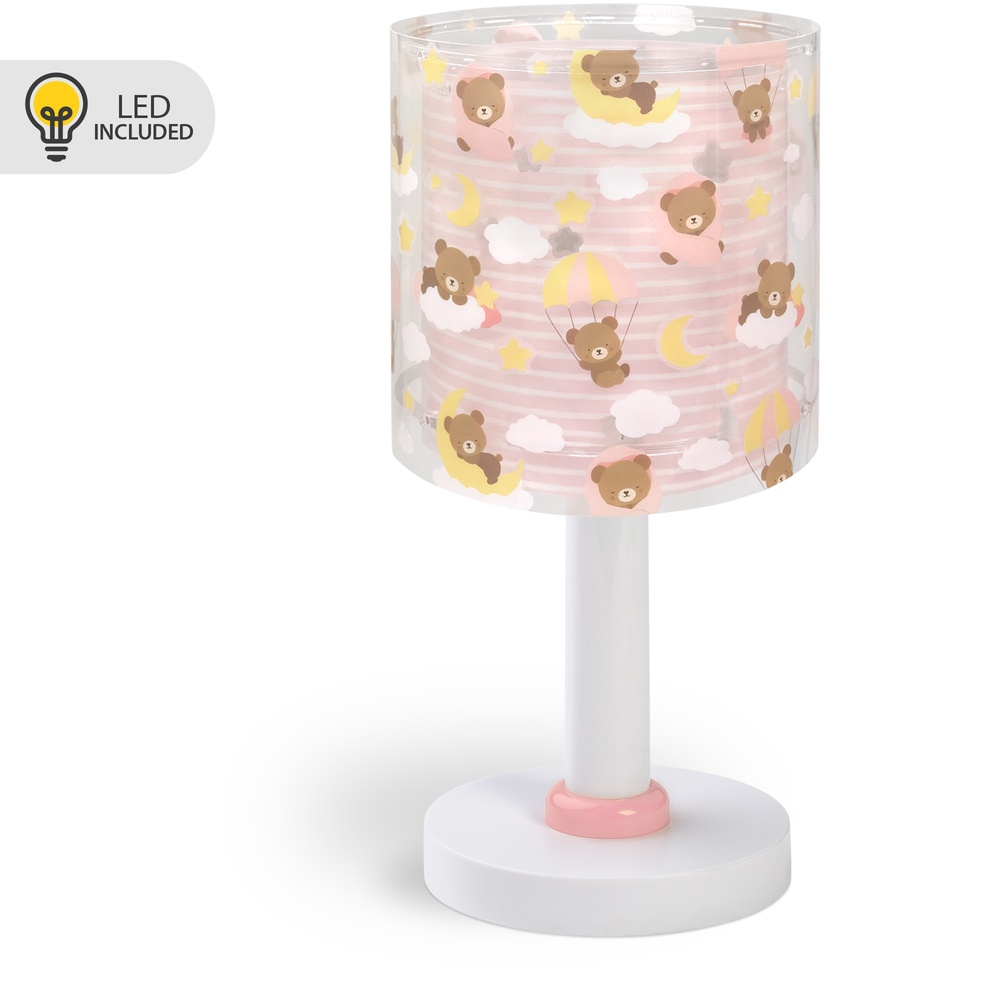 Dalber Kinderkamer tafellamp Baby Teddy roze - 41571S