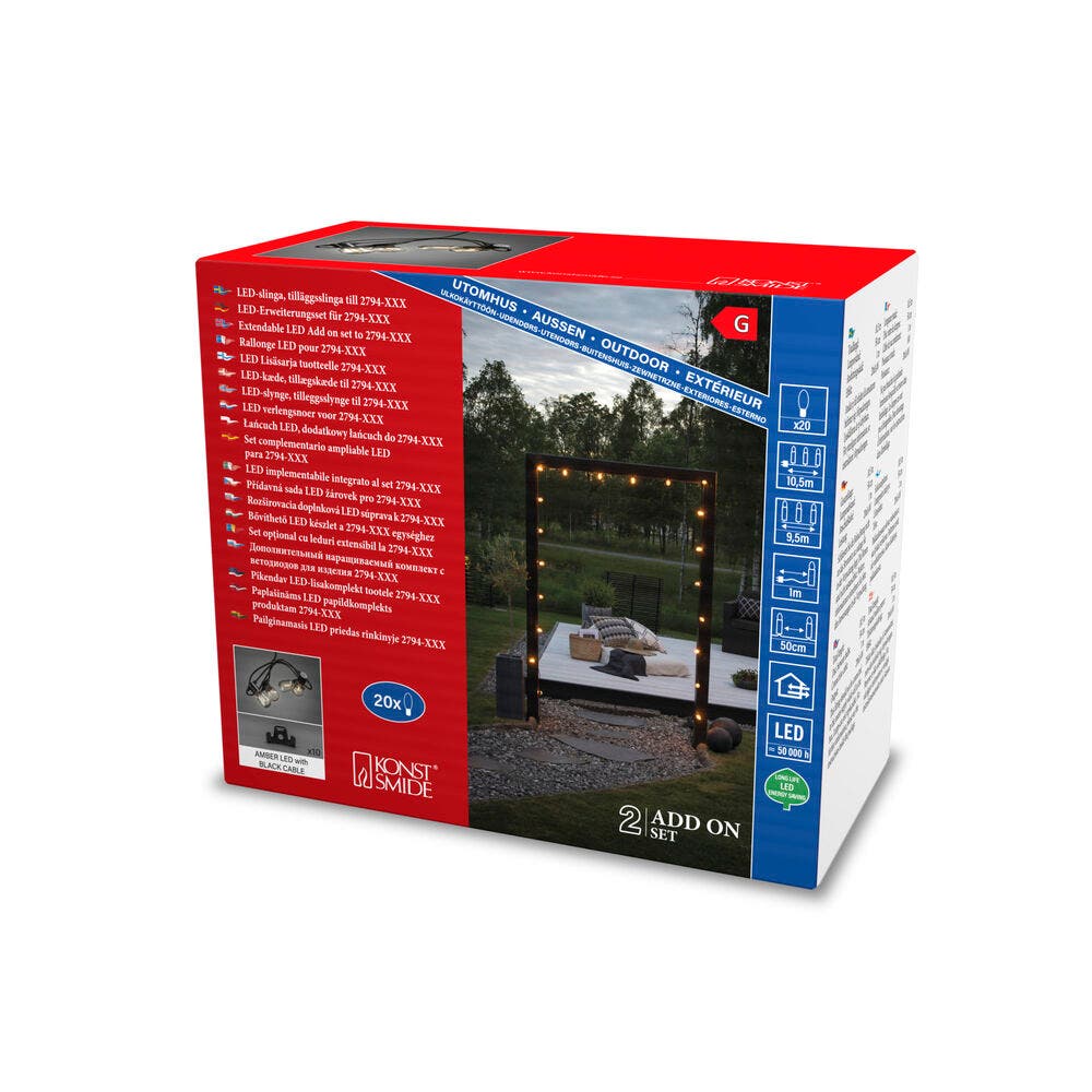 Lichtsnoer Partylight verlengset voor 2794-800 KonstSmide 7318300026730