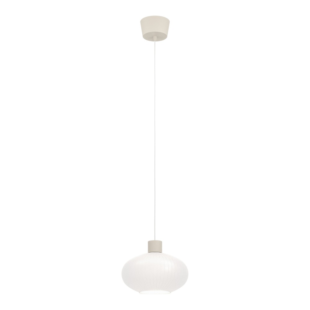 Design hanglamp Dasmina zand bruin met wit Ø 25cm Eglo 9008606406326