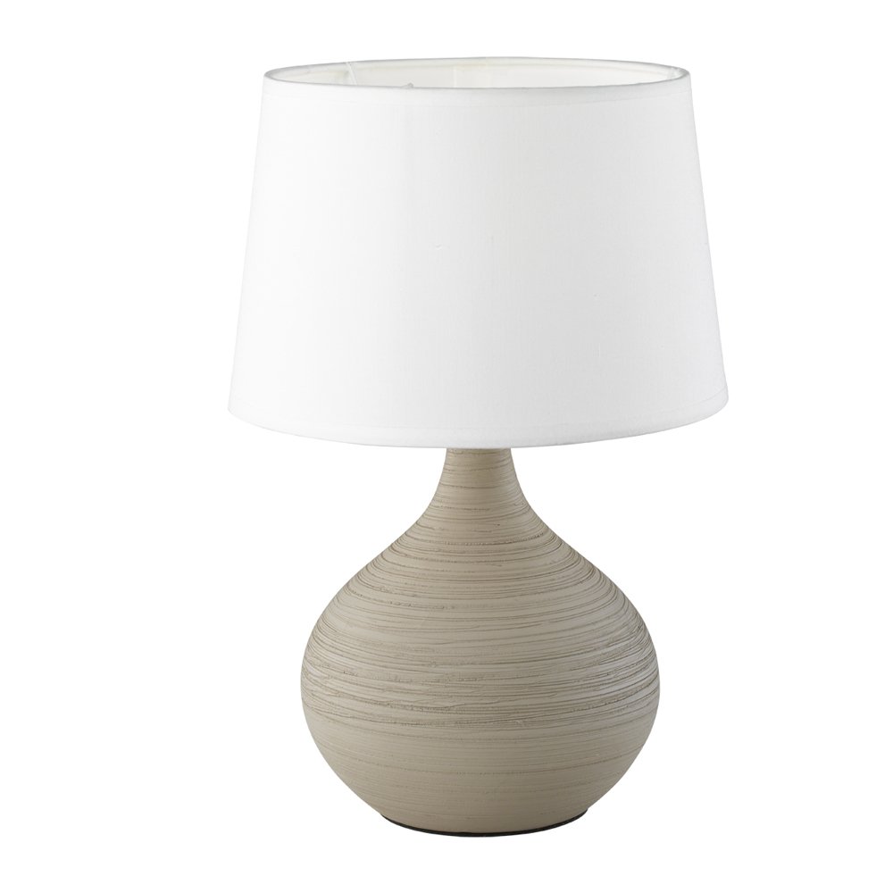 Trio TafellampMartin 29cm cappuccino met wit - R50371025