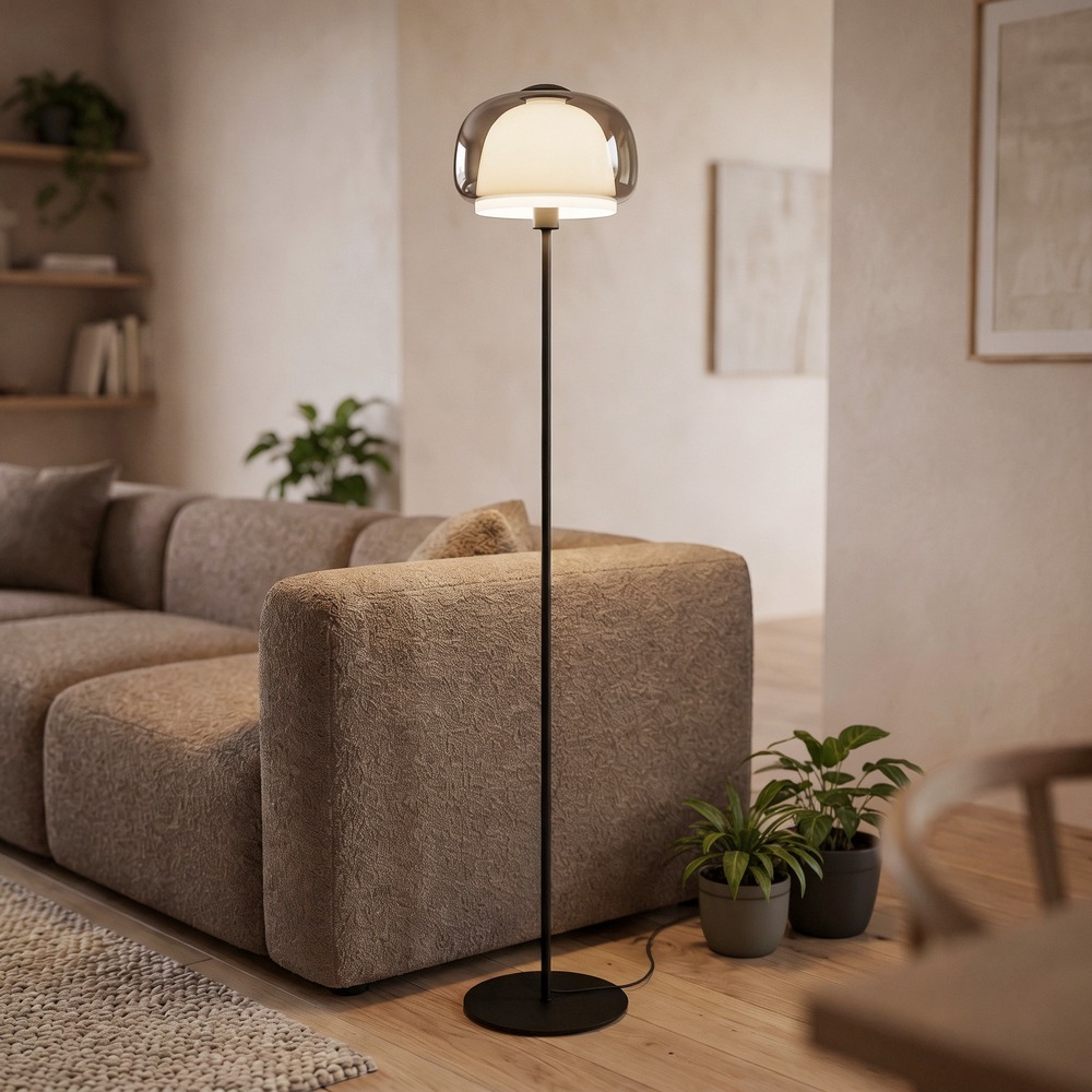 Design vloerlamp Belomontejo zwart Eglo 9008606406746