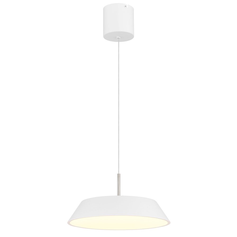 Globo Strakke hanglamp Silena wit Ø 40cm - 15947W