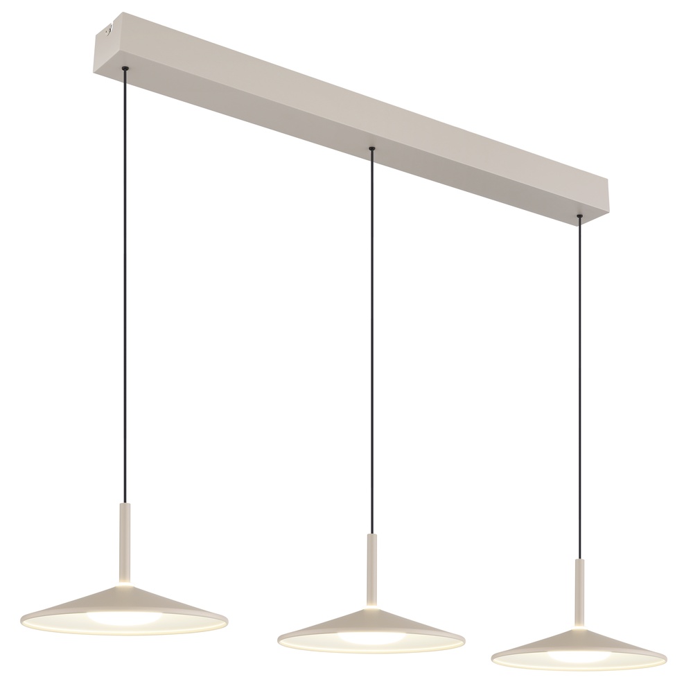 Globo 3-lichts hanglamp Lampone design zand bruin - 15635SA-3H