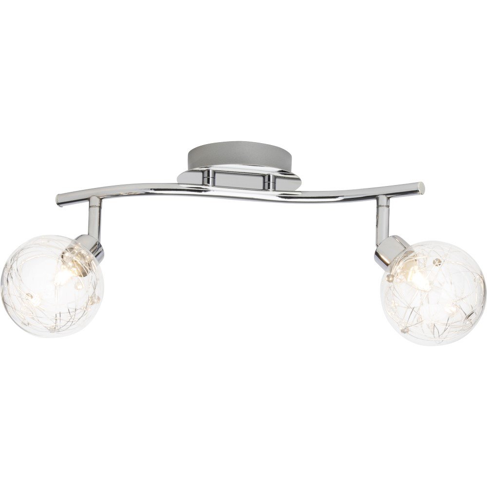 Brilliant Design plafondlampJoya 2-lichts grijs - 00213/15