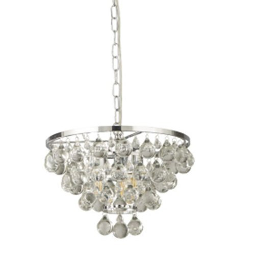 Searchlight Kristallen hanglamp Michelle 65cm metaalgrijs - 9634-4CC