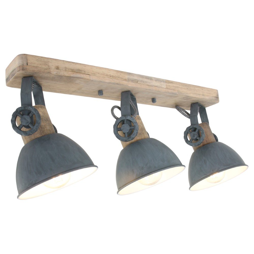 Steinhauer PlafondspotGearwood 3-lichts - 2133GR