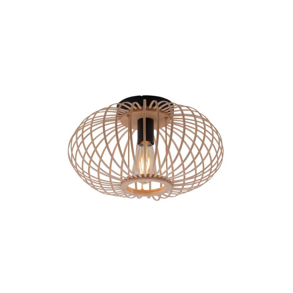 Just Light Houten draadlampRacoon Ø 40cm - 11410-79