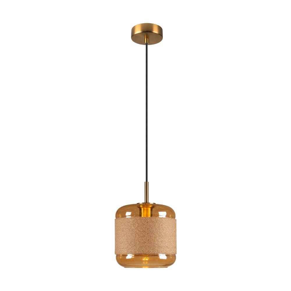 SLV HanglampPantilo Rope 20 amber glas - Ø 19,5cm - 1007589