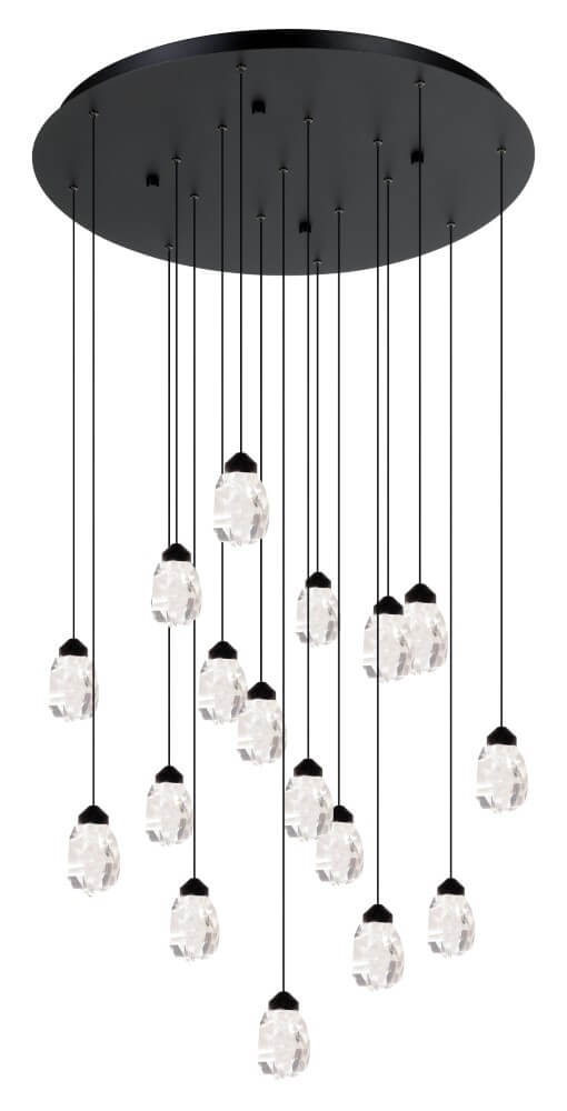 Stars of Light 17-lichts hanglampSindicat zwart - 390413