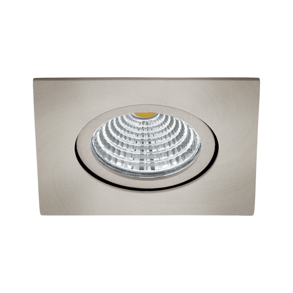 Eglo Richtbare led spot Saliceto vierkant - 6w - 2700K nikkel mat - 98304