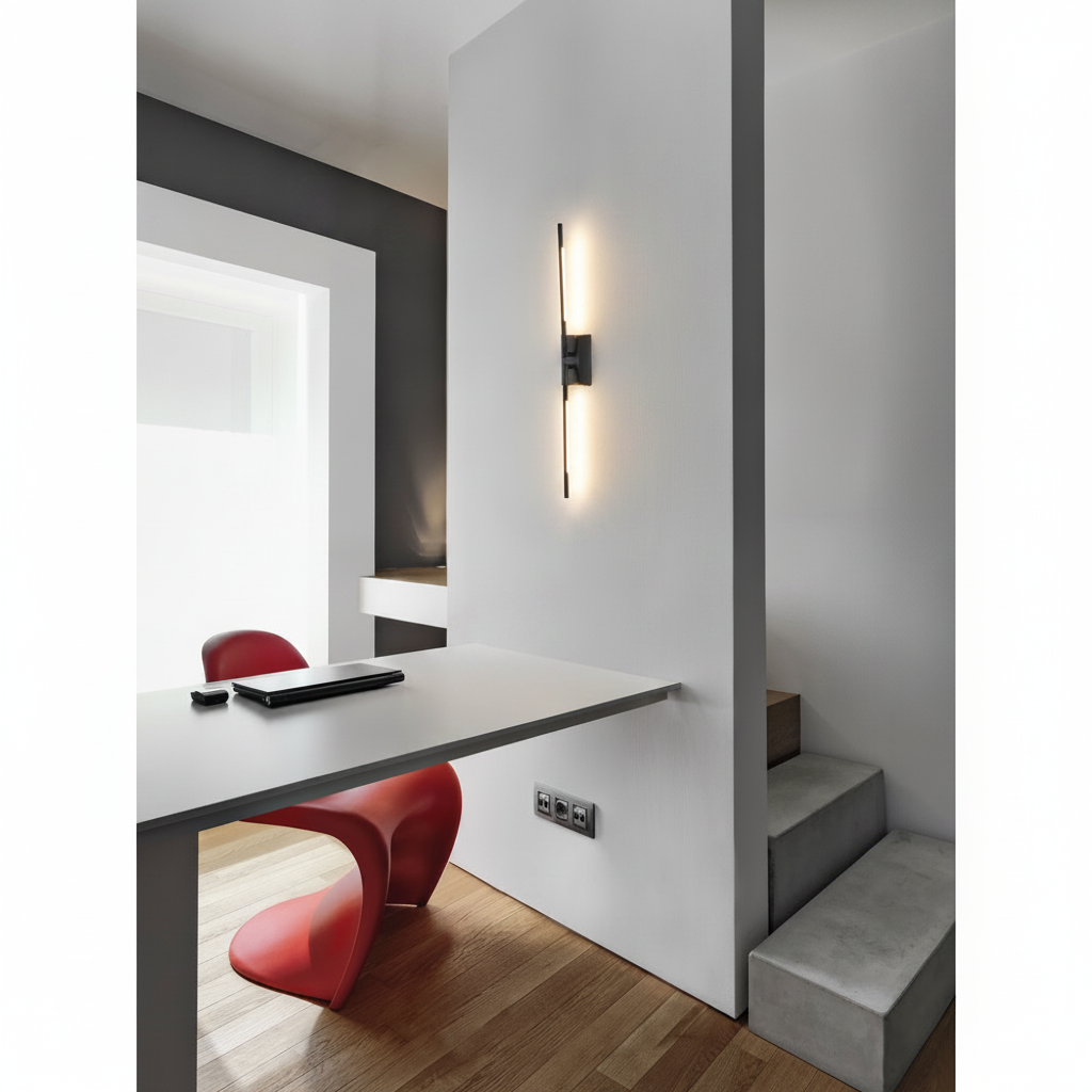 Lyora WandlampRaccio zwart dubbel - 9180723