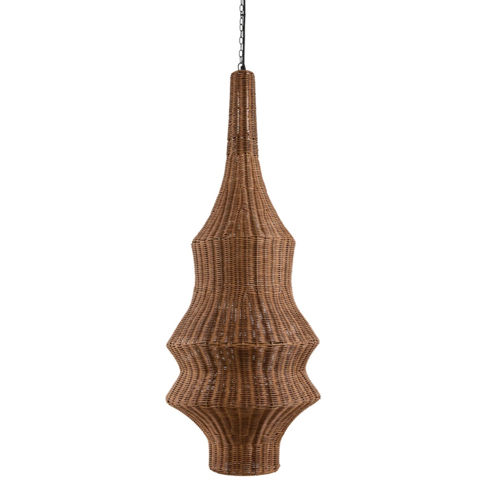 Light & Living Rotan hanglamp Nemzor Ø 40cm bruin - 2998564