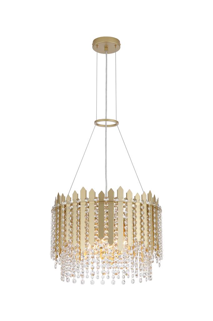 Searchlight HanglampSpear goud Ø 45cm - 44710-8GO