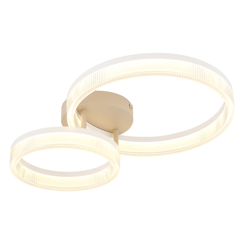 Globo Moderne plafondlamp Marlenne zand bruin - 48046D2
