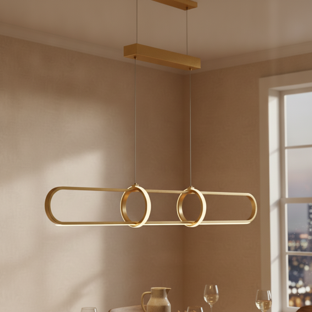 Lyora Design hanglamp Arte langwerpig goud - 110158