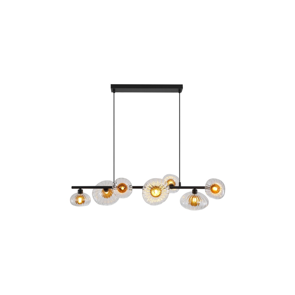 Searchlight HanglampSunbeam 7-lichts - 24123-7BK