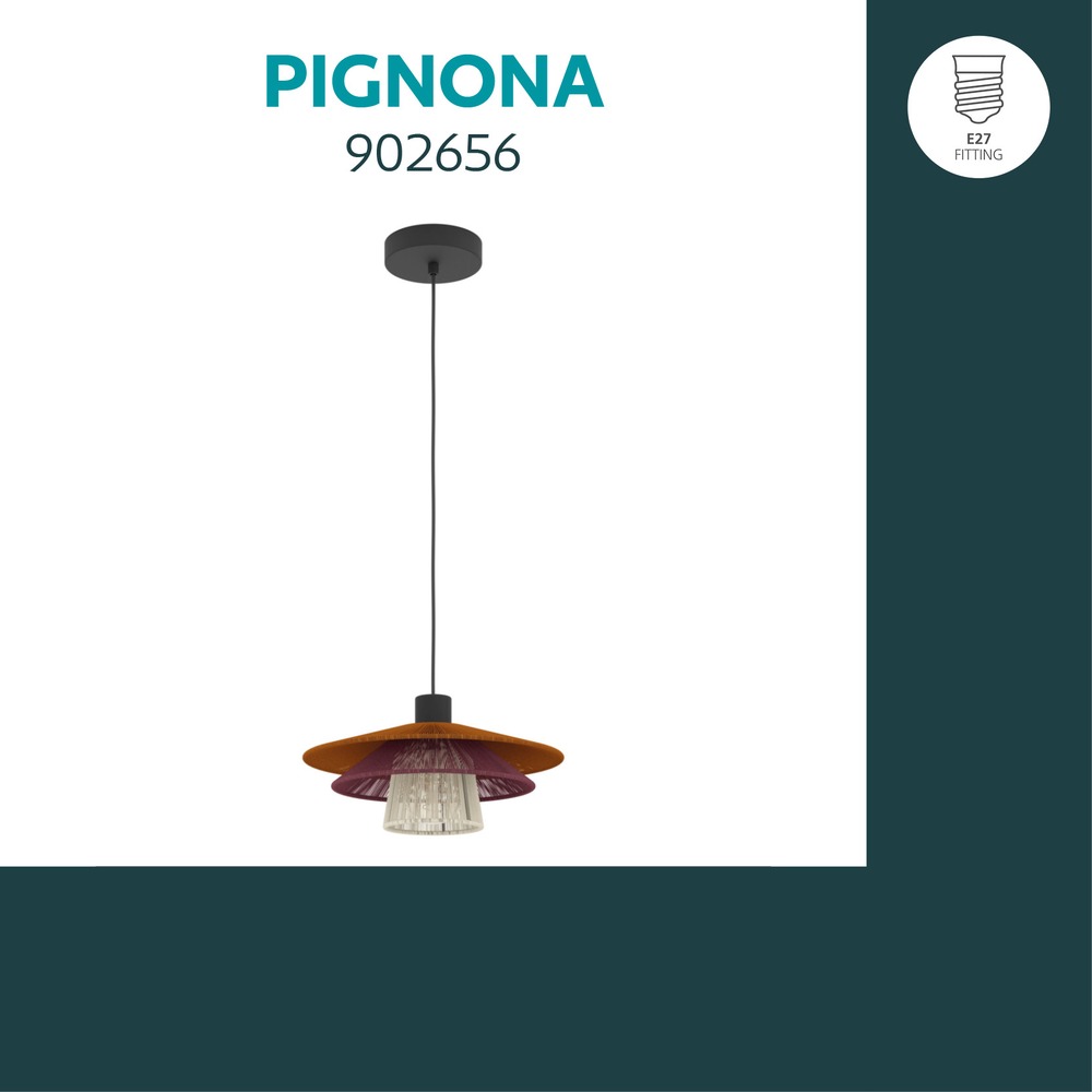 Draad hanglamp Pignona Ø 32cm gekleurd Eglo 9008606391172