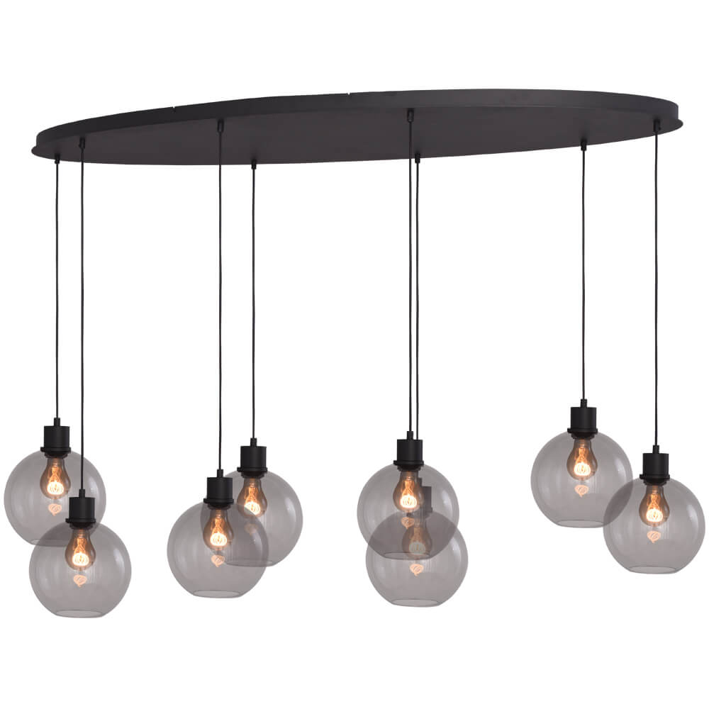 Masterlight Hanglamp ovaal Lazise Oval 8x Ø 20cm goud - 2644-05-05-160-60820
