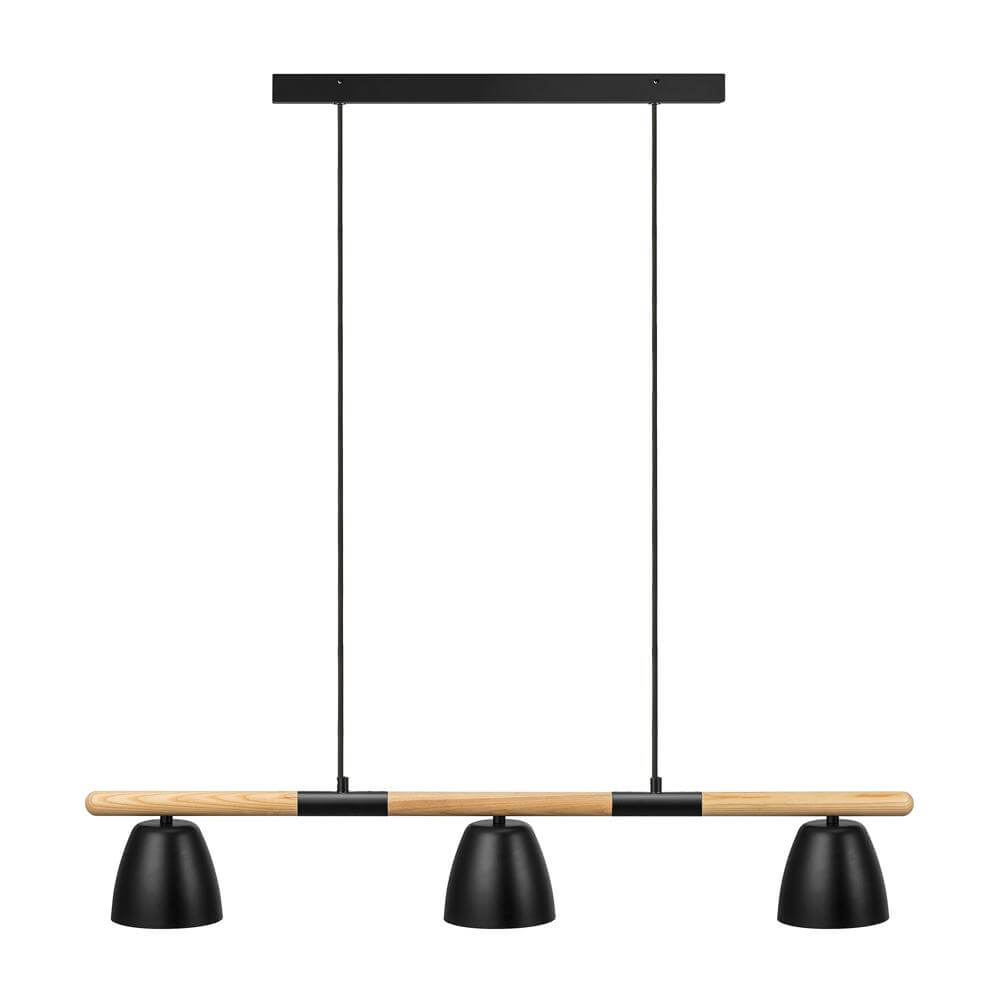 Nordlux HanglampTheo 3-lichts zwart - 2112603003