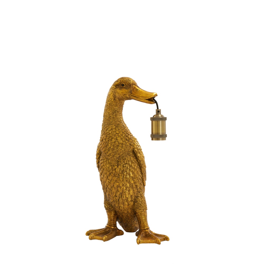 Light & Living Tafellamp Duck eend brons 48,5cm - 1879818
