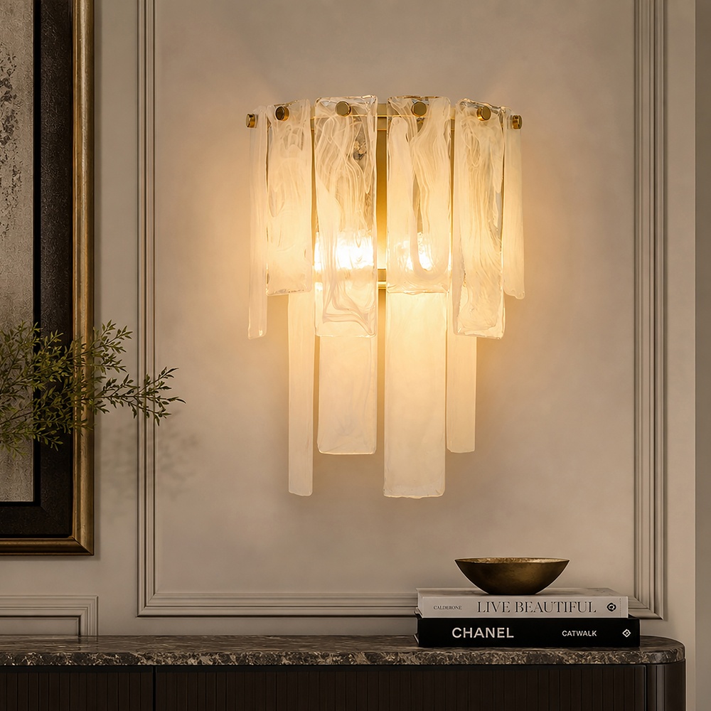 Wandlamp Formalux goud Searchlight 5,05342E+12