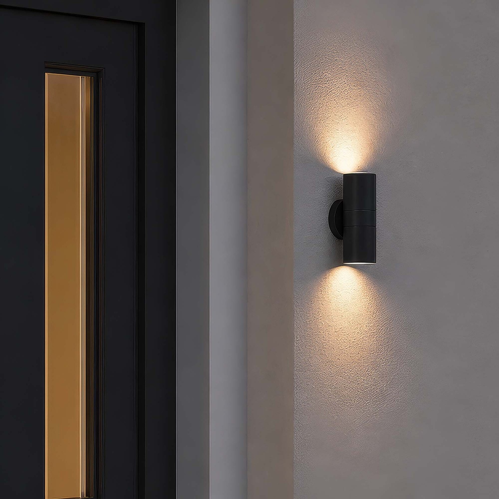Wandspot Haifa up & down zwart Searchlight 5,05342E+12