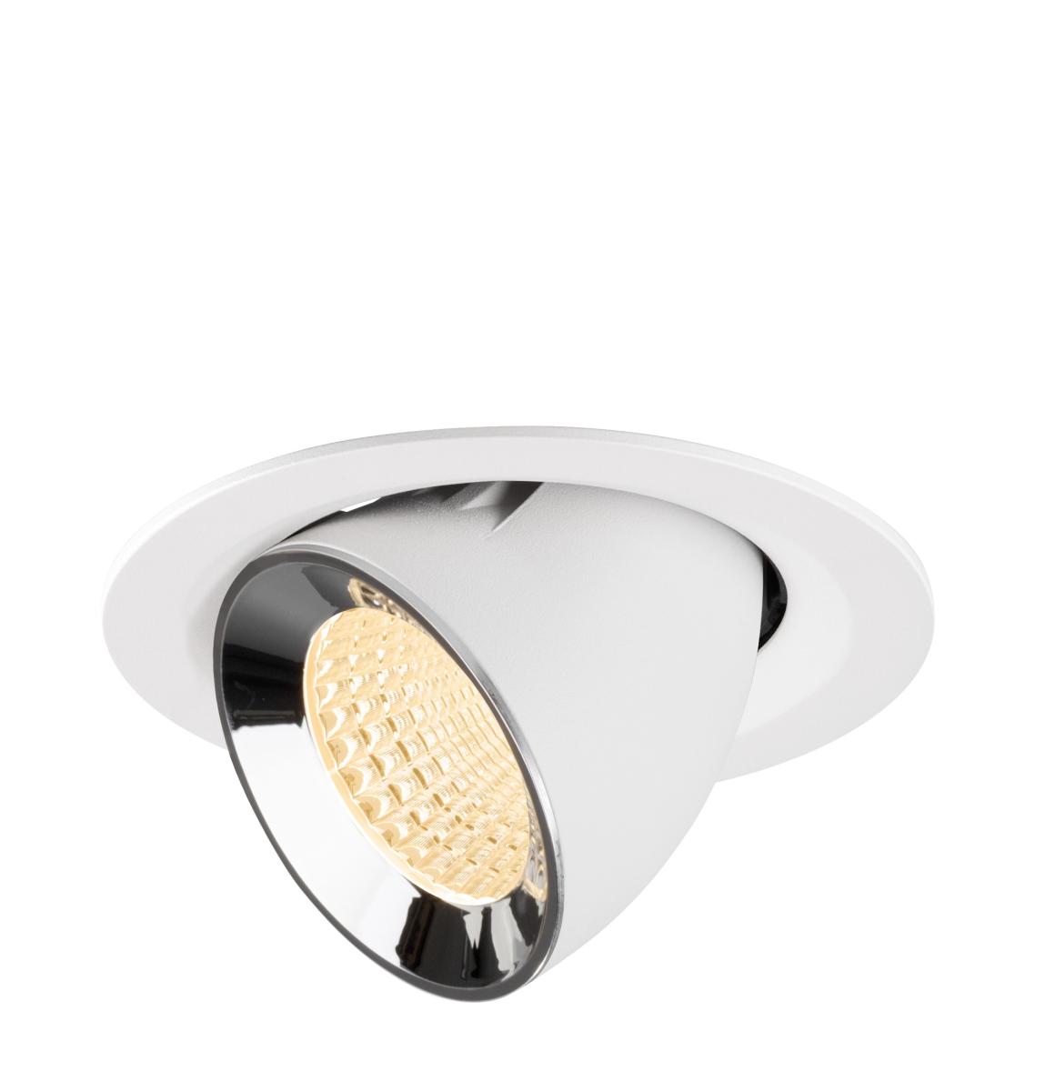SLV InbouwspotNuminos Gimble M wit/chroom 2700K - 55gr - 1009558
