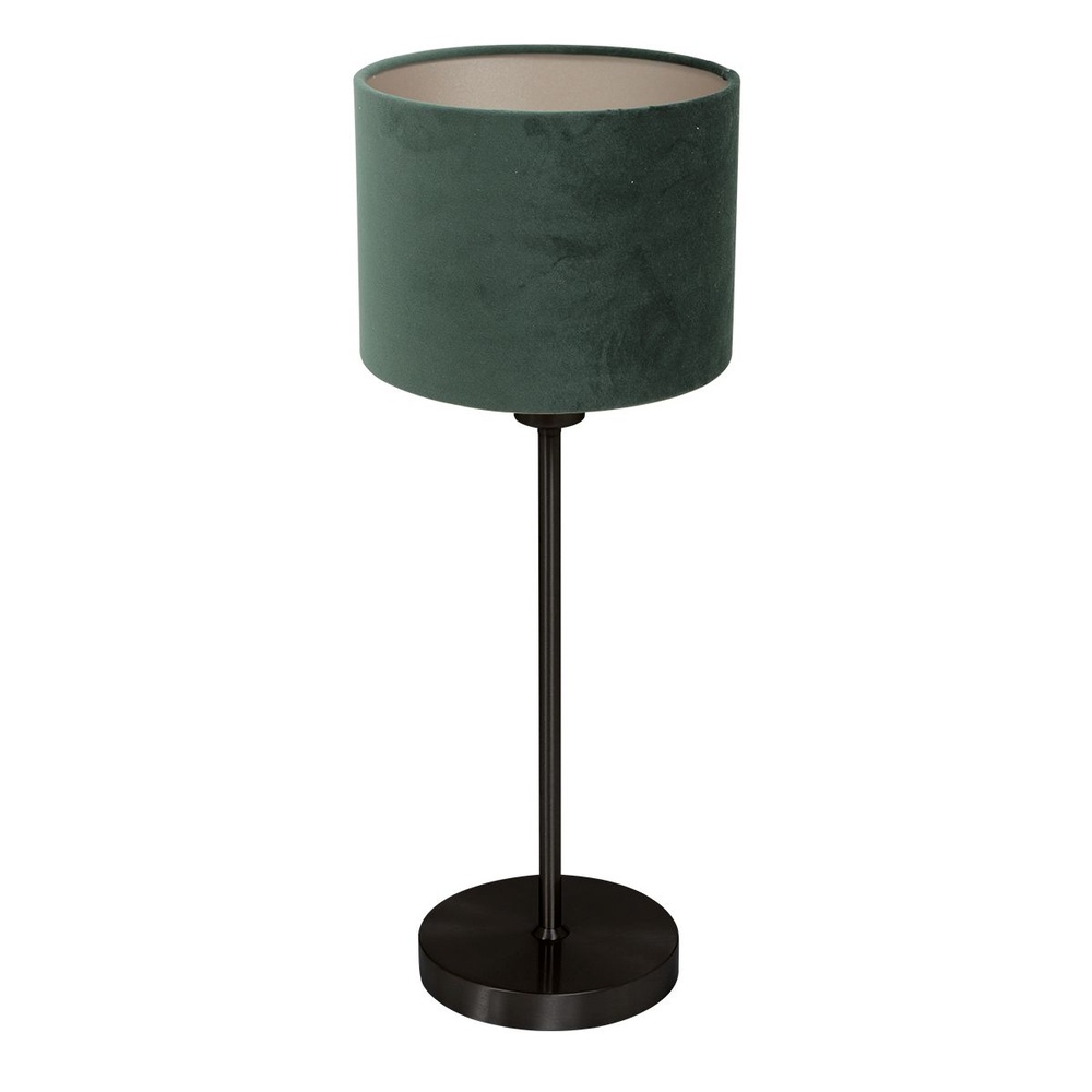 Steinhauer Zwarte tafellampNoor met groene kap - 4427ZW