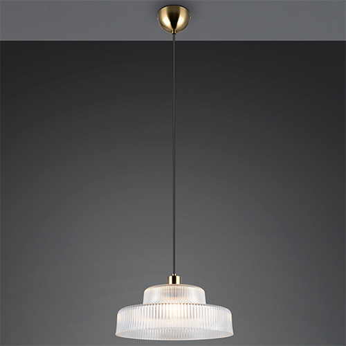 Trio Klassieke hanglamp Abella transparant glas - R36761052