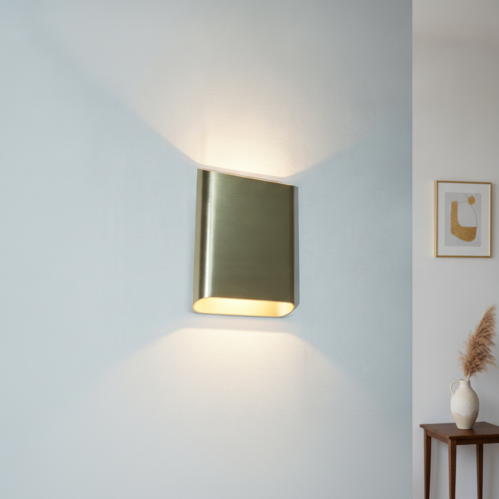 Artdelight Wandlamp Diaz L Goud geborsteld - WL DIAZ-L GG