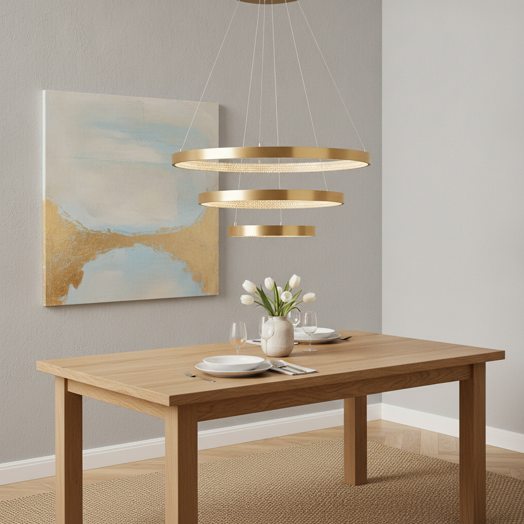 Lyora HanglampPreston goud Ø 80cm triple - 110448