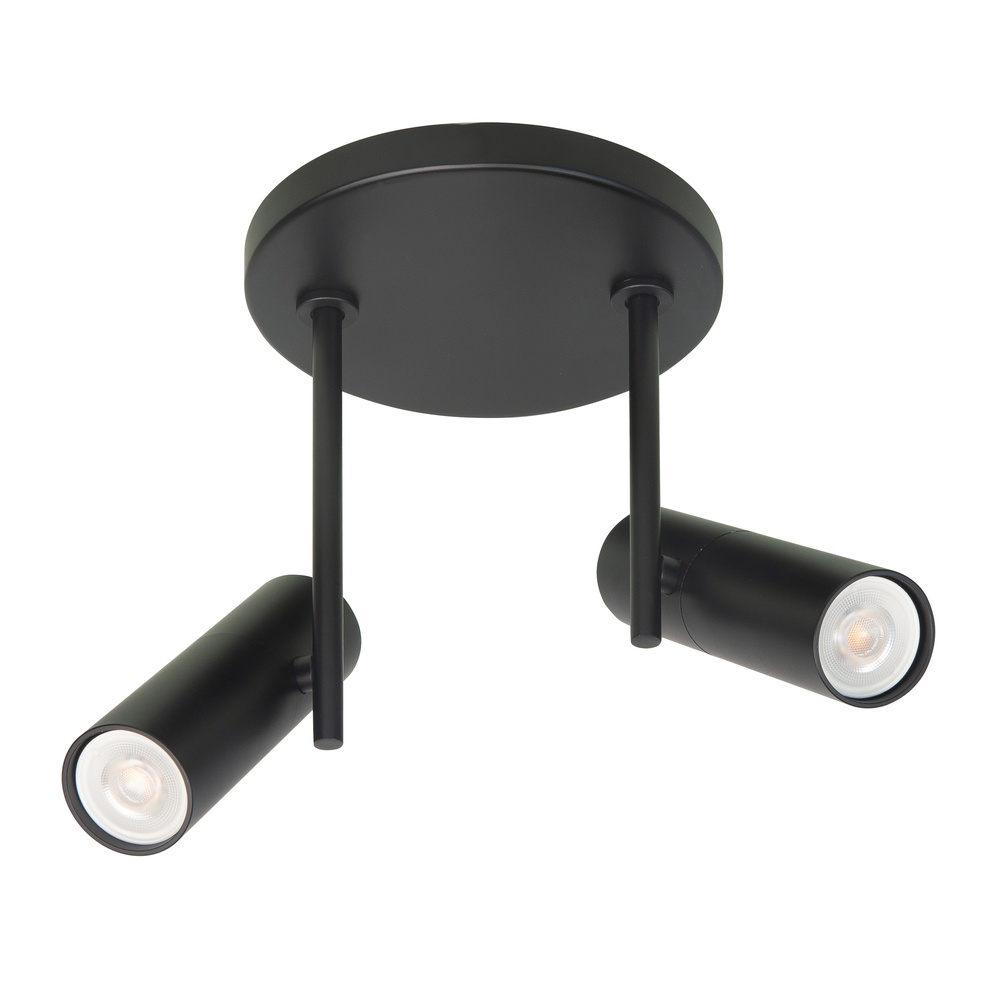Highlight Zwarte spot Trend 2-lichts rond - S7531.01