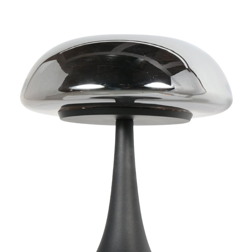 Tafellamp Ancilla zwart met smoke glas Steinhauer 8712746191943