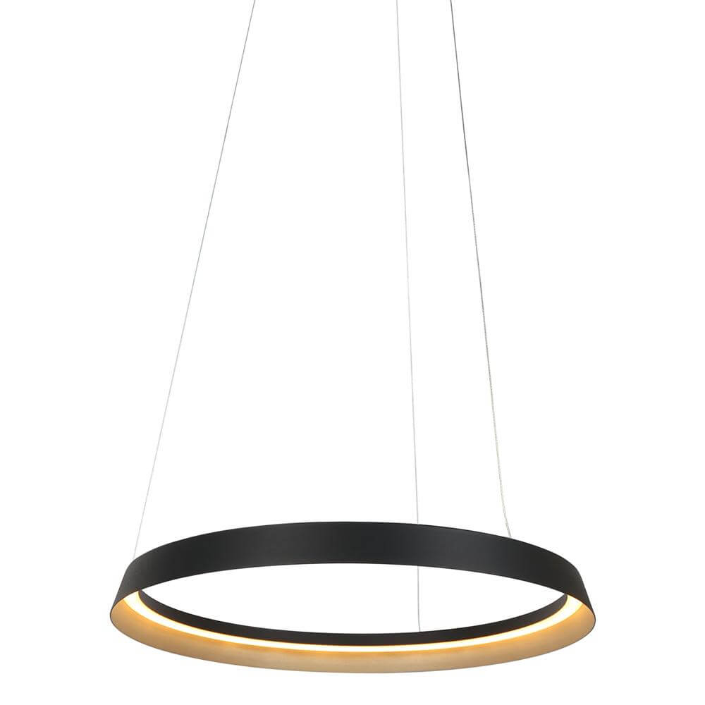 Steinhauer Strakke hanglampRinglux zwart Ø 60cm - 3692ZW