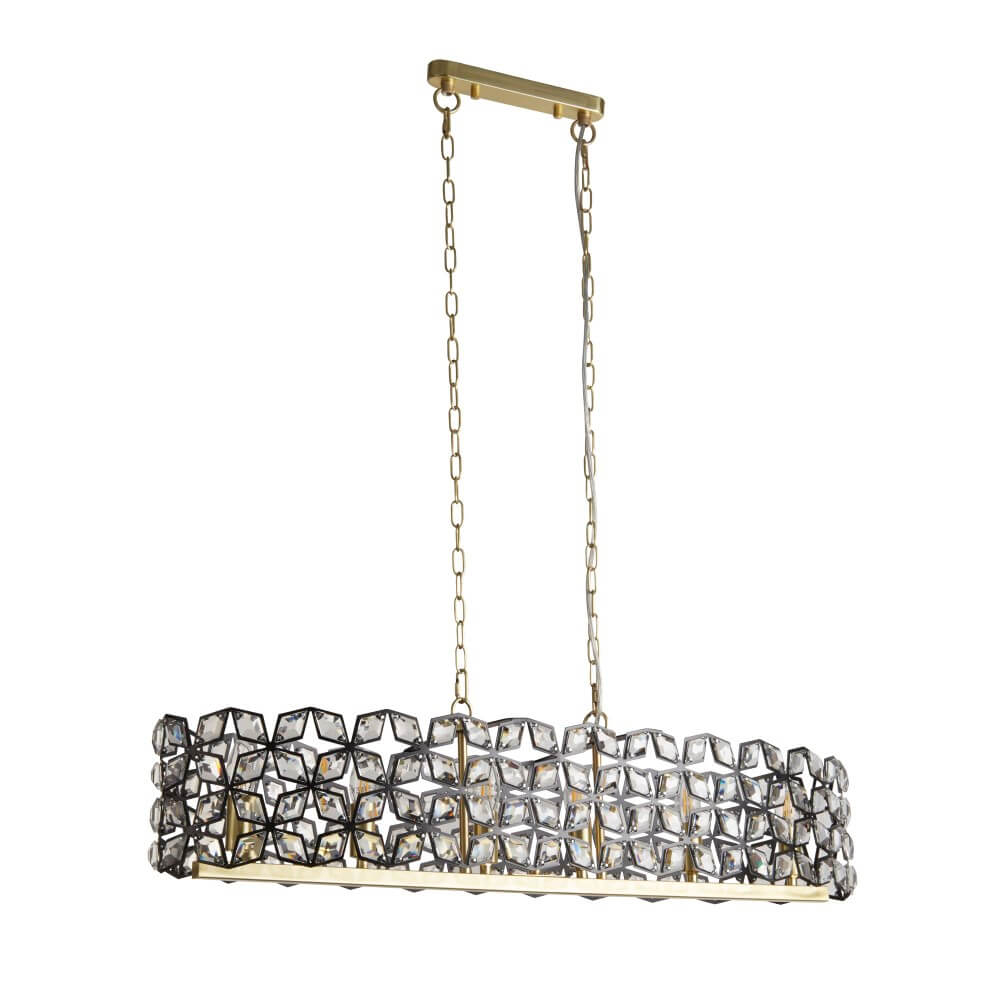 Searchlight Hanglamp Iris goud - 59811-6BSB