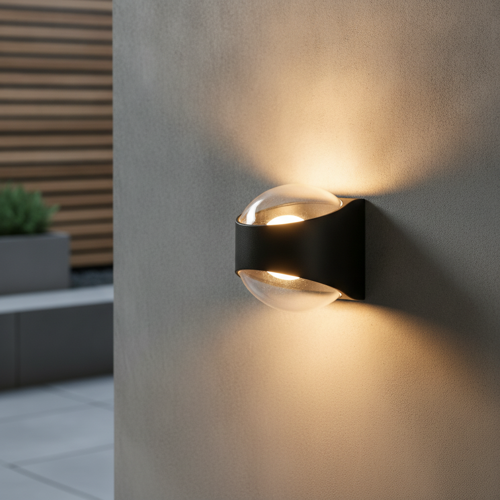 Artdelight Moderne muurspot London zwart - 2x led - WL LONDON ZW