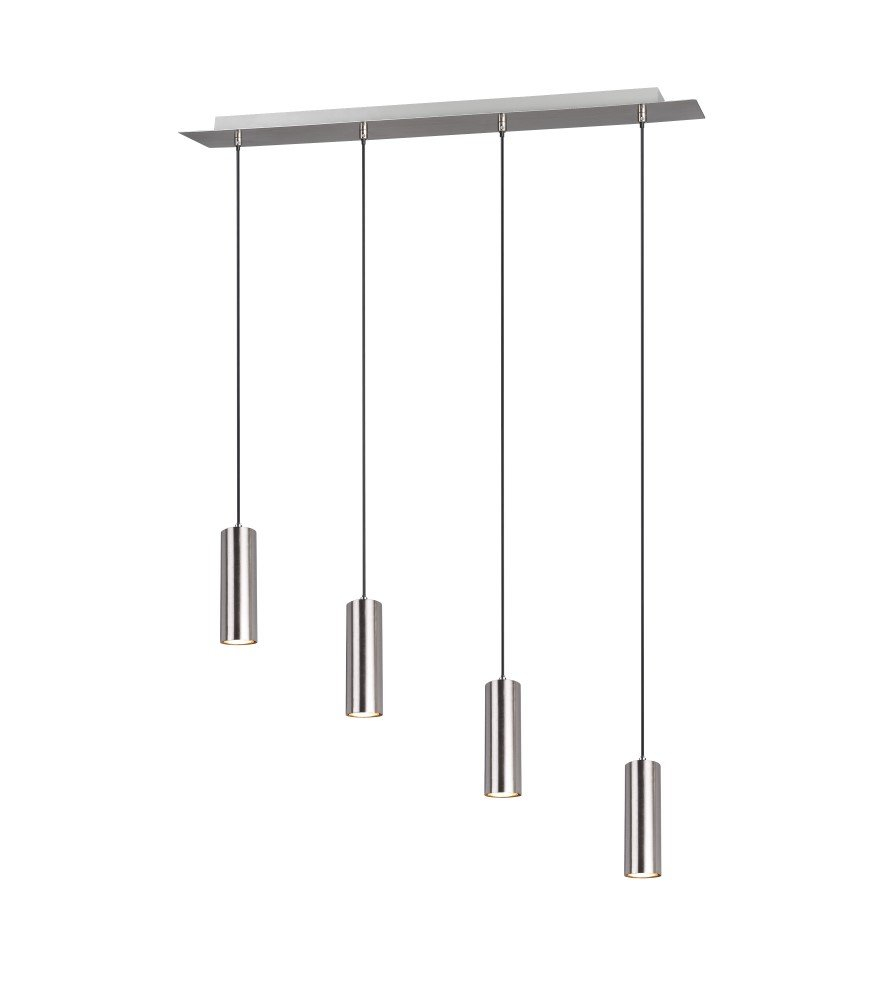 Trio HanglampMarley 4-lichts nikkel mat - 312400407